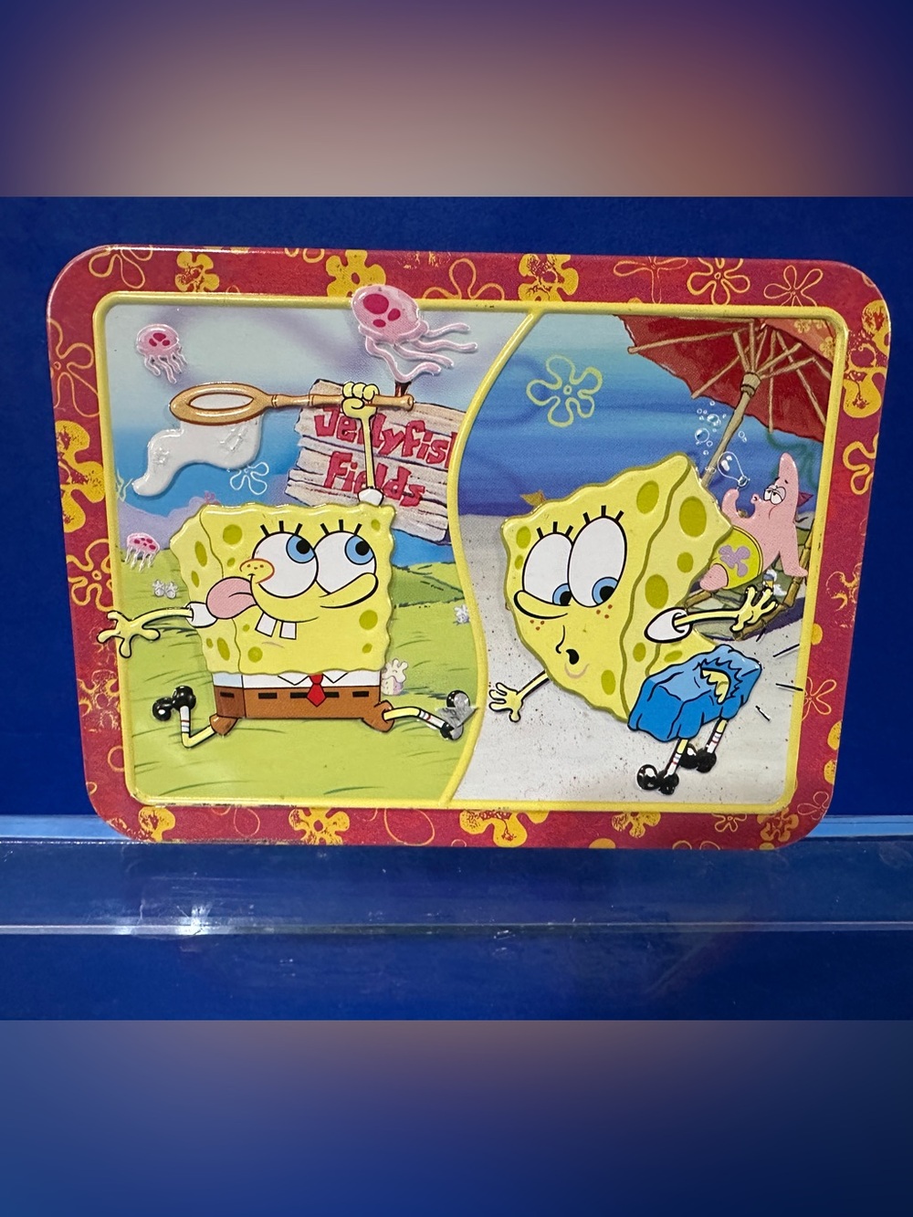 SpongeBob SquarePants  2005 Collectible Embossed Tin Keepsake Box Nickelodeon